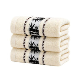 Mixed 3Pcs Bamboo Fiber Towel Set Ultra Soft Quick Dry Absorbent Face Towels - thumbnail 5