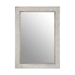 Orsina Antique Silver Rectangular Wall Mirror - thumbnail 1