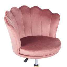 Beliani Desk Chair Monticello Velvet Pink - thumbnail 8