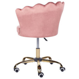 Beliani Desk Chair Monticello Velvet Pink - thumbnail 7