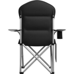 Tectake Camping Chair Mtx - Padded, Foldable, With Cup Holder And Side Pocket - Black - Per Piece - thumbnail 9