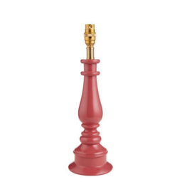 Loops Stylish Pink Clay Table Lamp Base With Brass Finish - B22 Led Compatible