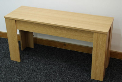Kosy Koala Oak Effect Wooden Bench  Durable Engineered Wood Seat For Dining, Kitchen - image 1
