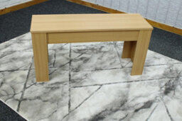 Kosy Koala Oak Effect Wooden Bench  Durable Engineered Wood Seat For Dining, Kitchen - thumbnail 2
