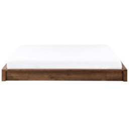 Beliani Bed Without Headboard Wood Antras 160 X 200 Cm (Eu King Size) Dark Brown - thumbnail 4