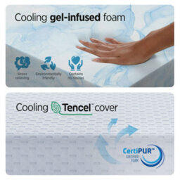 Summerby Sleep No. 14 Coollux Gel Infused Memory Foam Mattress, Small Double 122 X 190Cm - thumbnail 4