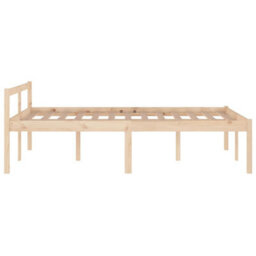 Berkfield Bed Frame Solid Wood Pine 120X200 Cm - thumbnail 5