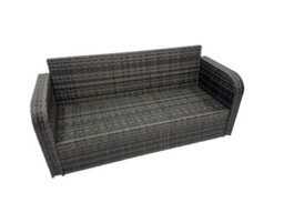 Fimous 8 Seat Outdoor Wicker Pe Rattan Garden Furniture Set Dining Table Sofa Sets With 3 Stools 2 Side Tables Dark Grey Mixed - thumbnail 5