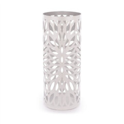 Round Metal Umbrella Stand In White M&w - thumbnail 2