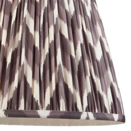 Luminosa Lighting Luminosa Higgledy Gloss Marlin Blue Paint Floor Lamp With Pearl Grey Fabric Zigzag Shade 35Cm E27 - thumbnail 6