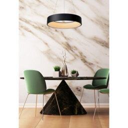 Lucide Talowe Halo Led Ceiling Pendant Light Black - thumbnail 6