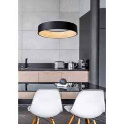 Lucide Talowe Halo Led Ceiling Pendant Light Black - thumbnail 4