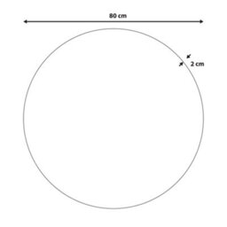 Beliani Wall Mirror Bouchon 80 Cm 80 Cm Green - thumbnail 3