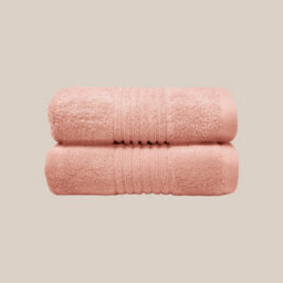 Misona Ultra Soft Bamboo Pair Of Hand Towels - Blush