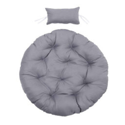 Darphe Grey Thick Hanging Basket Cushion With Secure Headrest Straps - thumbnail 3