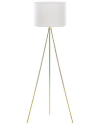 Beliani Aurora Home 148 Cm Gold Tripod Floor Lamp With White Drum Shade - thumbnail 2