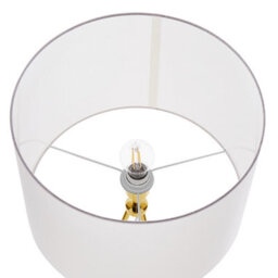 Beliani Aurora Home 148 Cm Gold Tripod Floor Lamp With White Drum Shade - thumbnail 5