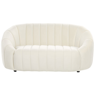 Beliani Sofa 2 Seater Malung Velvet Off-White - image 1