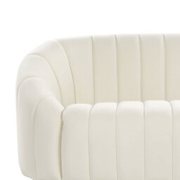 Beliani Sofa 2 Seater Malung Velvet Off-White - thumbnail 7