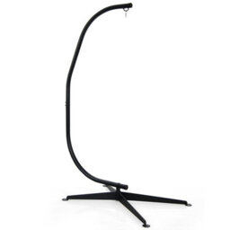 Costway Large Heavy Duty C-Stand Hanging Swing Egg Chair Hammock Frame W/ X Base 150Kg - thumbnail 2