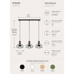Luminosa Lighting Luminosa Axia Bar Pendant Ceiling Light Black 3X Gx53 - thumbnail 4