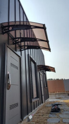 Canofix UK Canofix Door Canopy Pc 3500 Width X 1270 Projection (Black Bracket - Bronze Sheet) - thumbnail 1