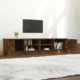 Berkfield Tv Cabinets 2 Pcs Smoked Oak 80X35X36.5 Cm Engineered Wood - thumbnail 3