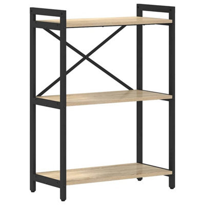 Berkfield Modern Bookcase Sonoma Oak 60 X 30 X 83 Cm Engineered Wood - image 1