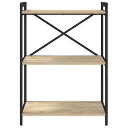 Berkfield Modern Bookcase Sonoma Oak 60 X 30 X 83 Cm Engineered Wood - thumbnail 5