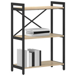 Berkfield Modern Bookcase Sonoma Oak 60 X 30 X 83 Cm Engineered Wood - thumbnail 3