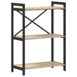 Berkfield Modern Bookcase Sonoma Oak 60 X 30 X 83 Cm Engineered Wood - thumbnail 1