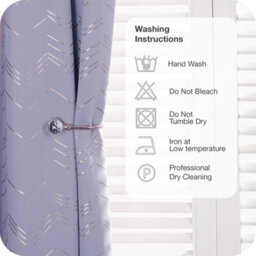 Deconovo Foil Printed Thermal Curtains 46 X 72 Inch Light Purple 2 Panels Super Soft Ring Top Blackout Curtains For Bedroom - thumbnail 9