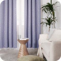 Deconovo Foil Printed Thermal Curtains 46 X 72 Inch Light Purple 2 Panels Super Soft Ring Top Blackout Curtains For Bedroom - thumbnail 3