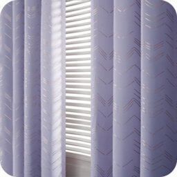 Deconovo Foil Printed Thermal Curtains 46 X 72 Inch Light Purple 2 Panels Super Soft Ring Top Blackout Curtains For Bedroom - thumbnail 7