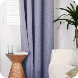 Deconovo Foil Printed Thermal Curtains 46 X 72 Inch Light Purple 2 Panels Super Soft Ring Top Blackout Curtains For Bedroom - thumbnail 6