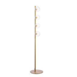 Pagazzi Lighting Pagazzi Ophelia 4-Light Warm Brass Floor Lamp - thumbnail 1
