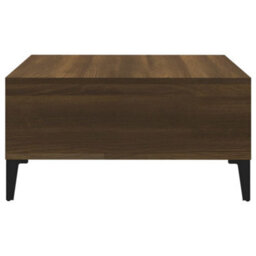 Berkfield Modern Coffee Table Brown Oak 60X60X30 Cm Engineered Wood - thumbnail 4