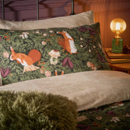 Furn. Pineberry Forest Woodland Duvet Set, Super King, Multicolour - thumbnail 2