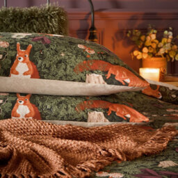 Furn. Pineberry Forest Woodland Duvet Set, Super King, Multicolour - thumbnail 3