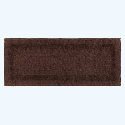 Homescapes Luxury Reversible Bath Mat Runner - Chocolate - image 1