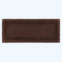Homescapes Luxury Reversible Bath Mat Runner - Chocolate - thumbnail 1