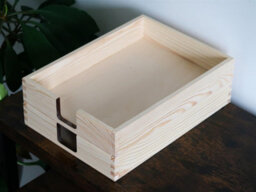 Woodeedoo Wooden A4 Paper Tray Document Holder Letter Rack Magazine Storage Stationery Sorter 23 X 31 X 6 Cm - thumbnail 5
