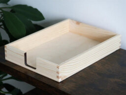 Woodeedoo Wooden A4 Paper Tray Document Holder Letter Rack Magazine Storage Stationery Sorter 23 X 31 X 6 Cm - thumbnail 2