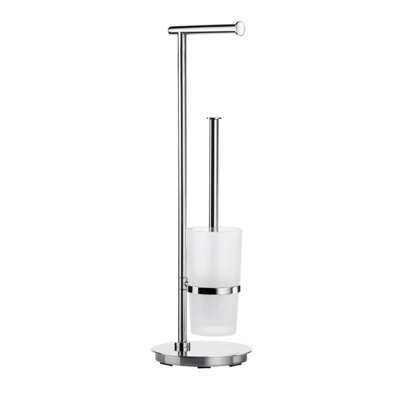 Smedbo Steel Toilet Roll Holder, Toilet Brush And Container