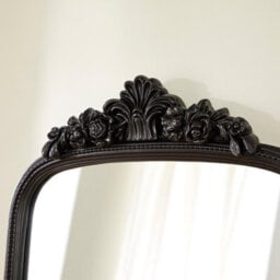 The Online Mirror Shop Chatsworth Black Full-Length Standing Mirror - Sleek Rectangular Frame - H 161Cm X W 73Cm - thumbnail 2