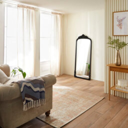 The Online Mirror Shop Chatsworth Black Full-Length Standing Mirror - Sleek Rectangular Frame - H 161Cm X W 73Cm - thumbnail 4