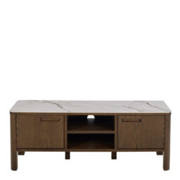 Furniture To Go Southampton Tv Unit 2 Doors 1 Shelf In Ceramic Cream - thumbnail 2