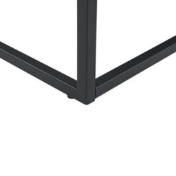 Beliani Era Black Marble Effect Coffee Table - Industrial Glam, Gloss Black Mdf Top, Powder-Coated Iron Frame, 100 X 60 Cm - thumbnail 6