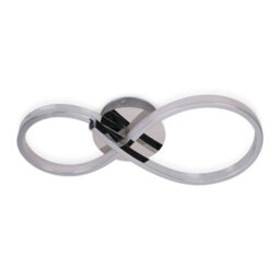 Valuelights Infinity Chrome Swirl Integrated Led Ceiling Light