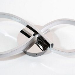 Valuelights Infinity Chrome Swirl Integrated Led Ceiling Light - thumbnail 4